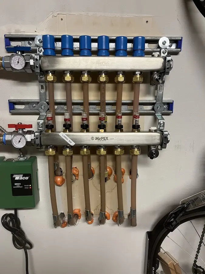 Plumber performing Gas Leak Detection at a residential property in Hannibal